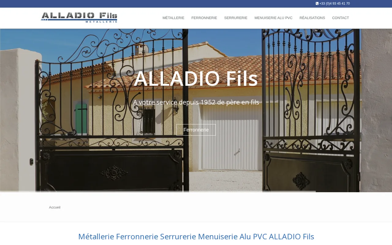 Le site actuel du commerce